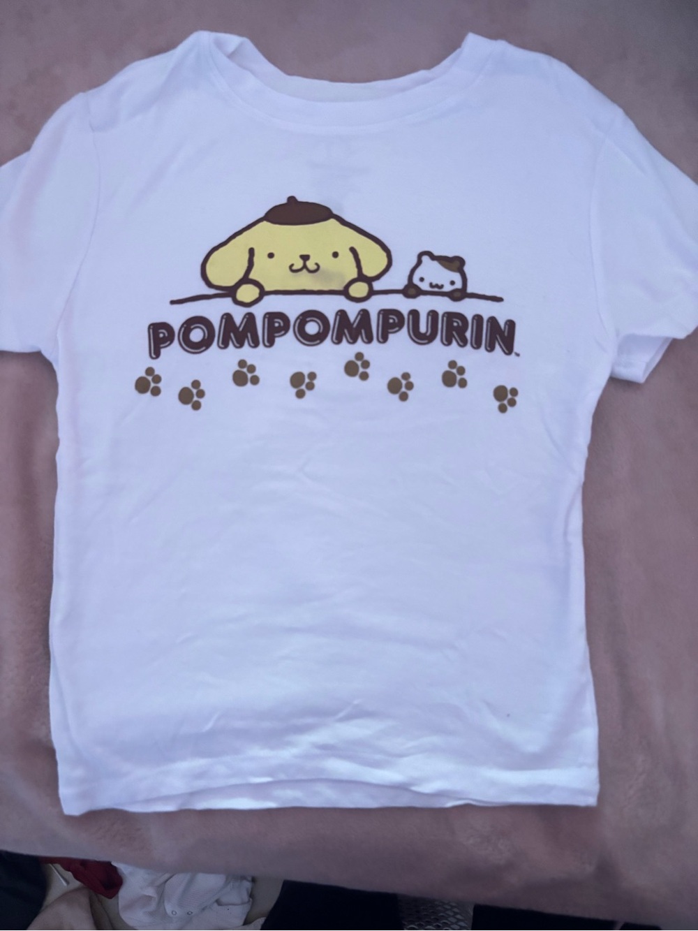 Sanrio Pompompurin Interior Label Tee - White